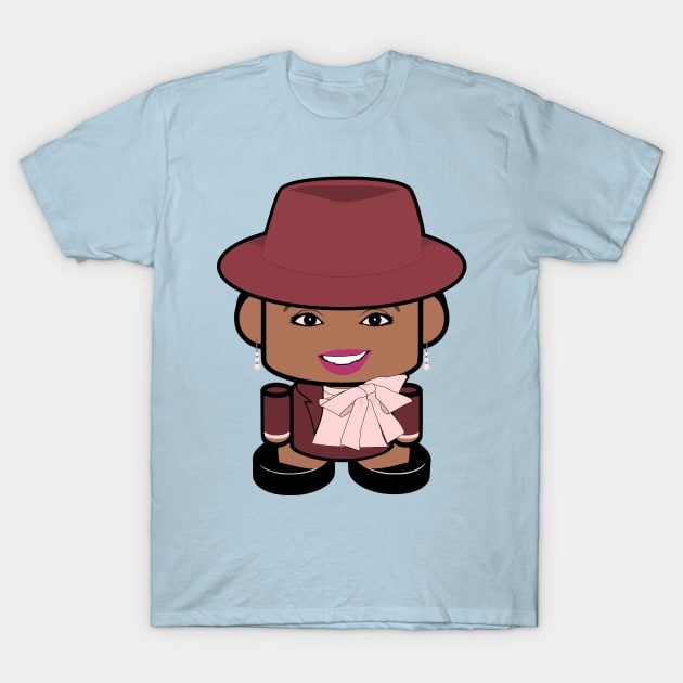 Ms. Press On POLITICO'BOT Toy Robot (Hat) T-Shirt by Village Values